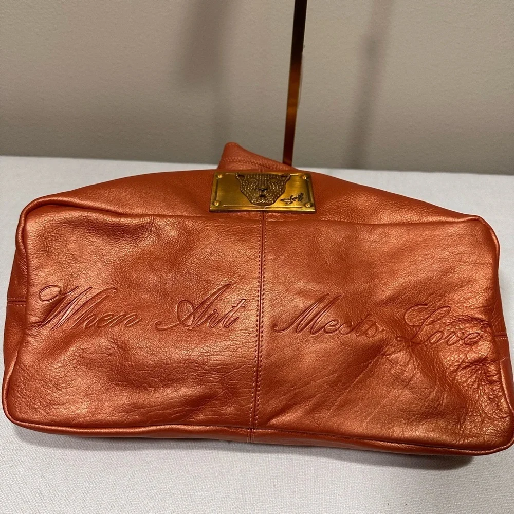 Sharif Orange Hobo Bag